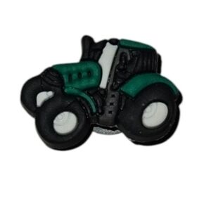 4/$8 Green and Black Tractor Trailer Crocs Shoe Charm Crocs Bracelet Acessory
